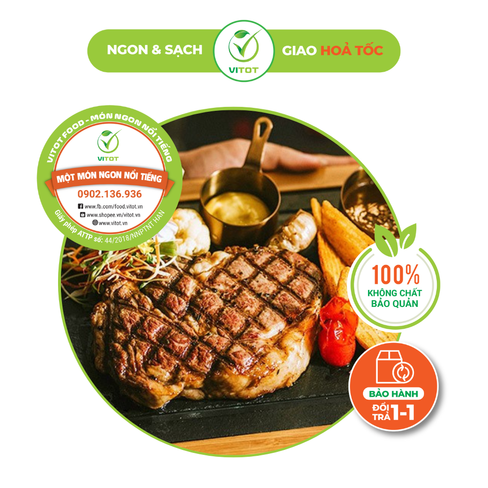 Set Steak Bò Bít Tết VITOT Thơm Ngon Tiện Lợi Đầy Đủ Dinh Dưỡng