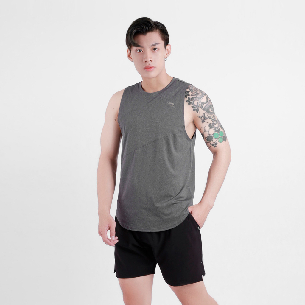 Áo Tanktop Ba Lỗ Sát Nách Thể Thao Nam In Logo REETA,Chuyên Chạy Bộ,Tập Gym Thể Thao Siêu Thoáng Mát - A2009