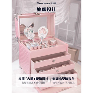 Tổng hợp các sản phẩm mới của BST Flower Knows Swan Ballet phấn má phấn mắt nước hoa son môi