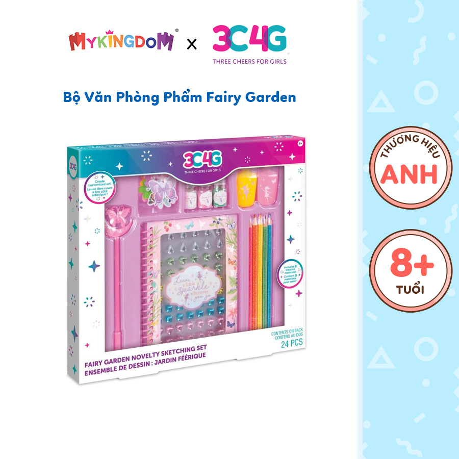 Đồ Chơi Bộ Văn Phòng Phẩm Fairy Garden 3C4G 12048 3C4G 12048