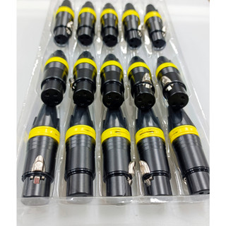 Combo 2 rắc jack canon đực và cái ( đen - vàng )