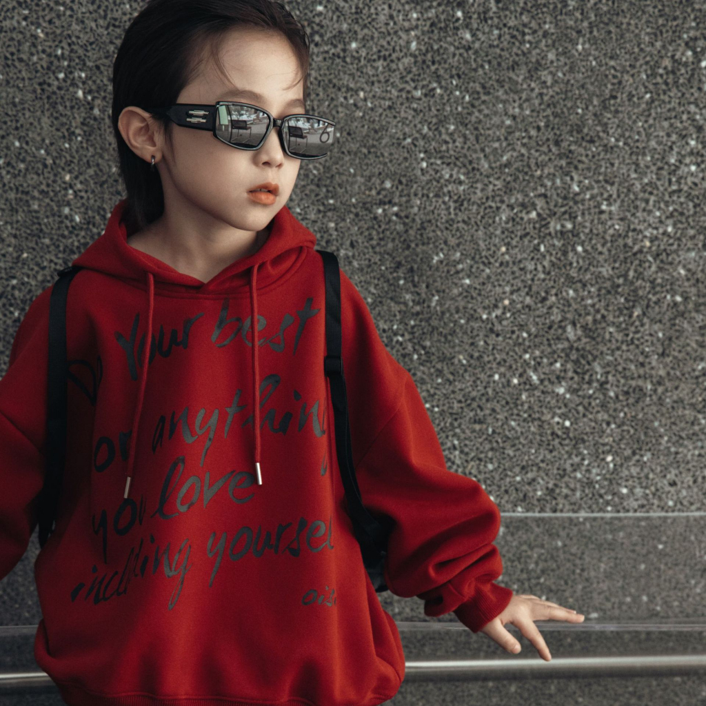 Áo hoodie bé trai chữ DO A379 size 90-140, quần áo trẻ em thu đông cao cấp