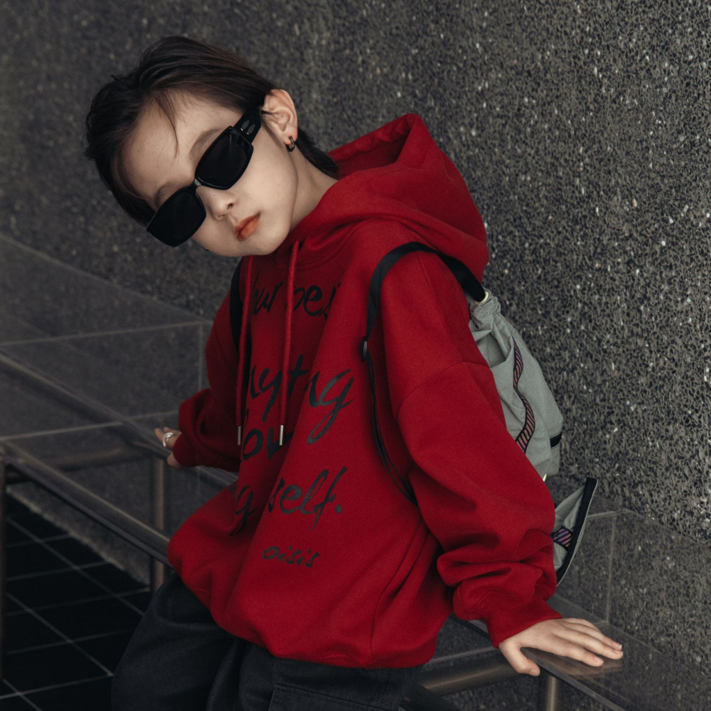 Áo hoodie bé trai chữ DO A379 size 90-140, quần áo trẻ em thu đông cao cấp