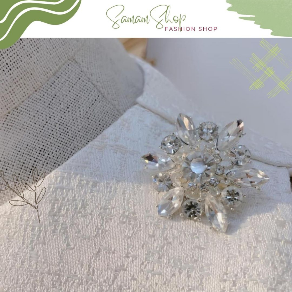 Váy dự tiệc tay bồng khoét vai đính ghim đá, đầm thiết kế Tafta nhũKV1