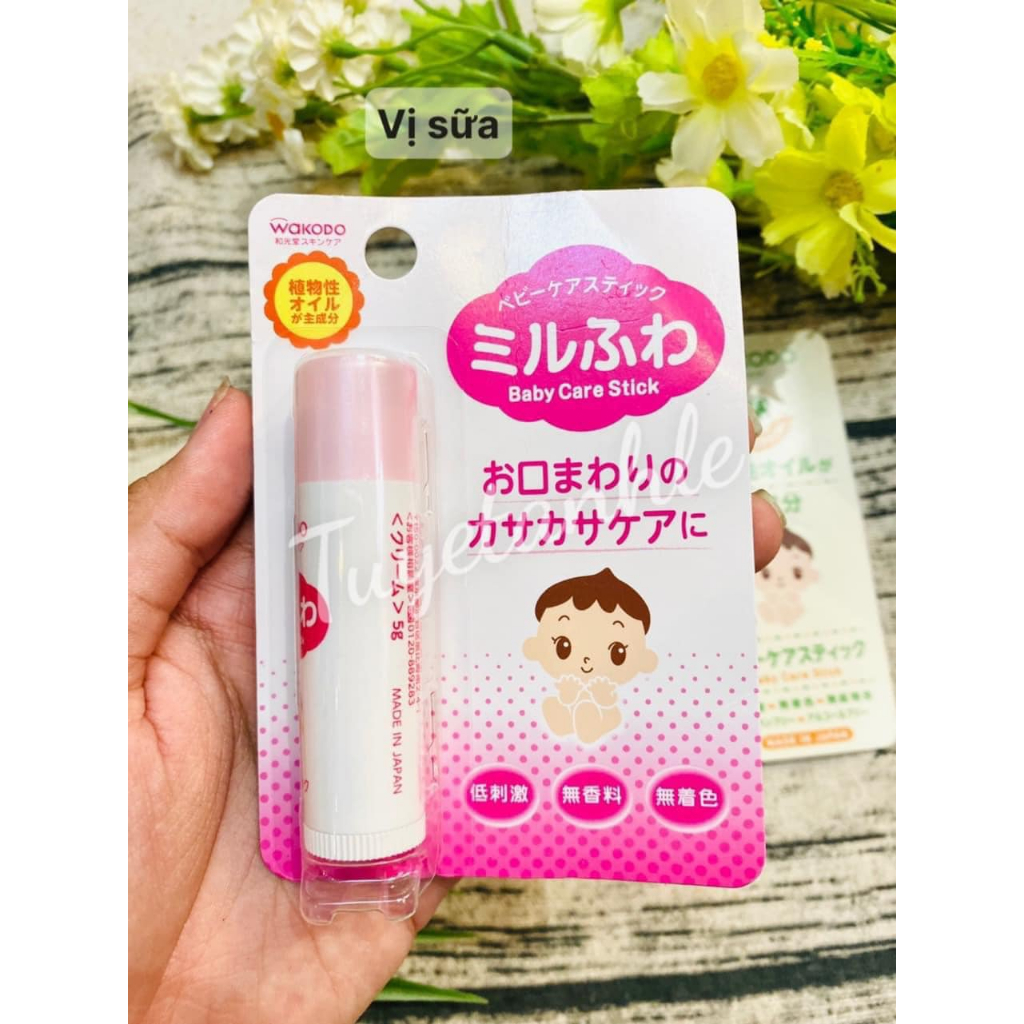 Son Dưỡng Môi Wakodo Cho Bé Từ Sơ Sinh Nhật Bản