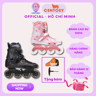 Giày Trượt Patin Người Lớn Centosy Flying Eagle X5F Black Pink Form Nhựa Đẹp, Bánh Cao Su Êm Chất Lượng
