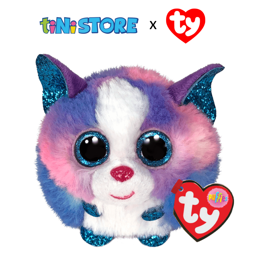 tiNiStore-Đồ chơi thú bông bóng tròn - husky Cleo TY 42521