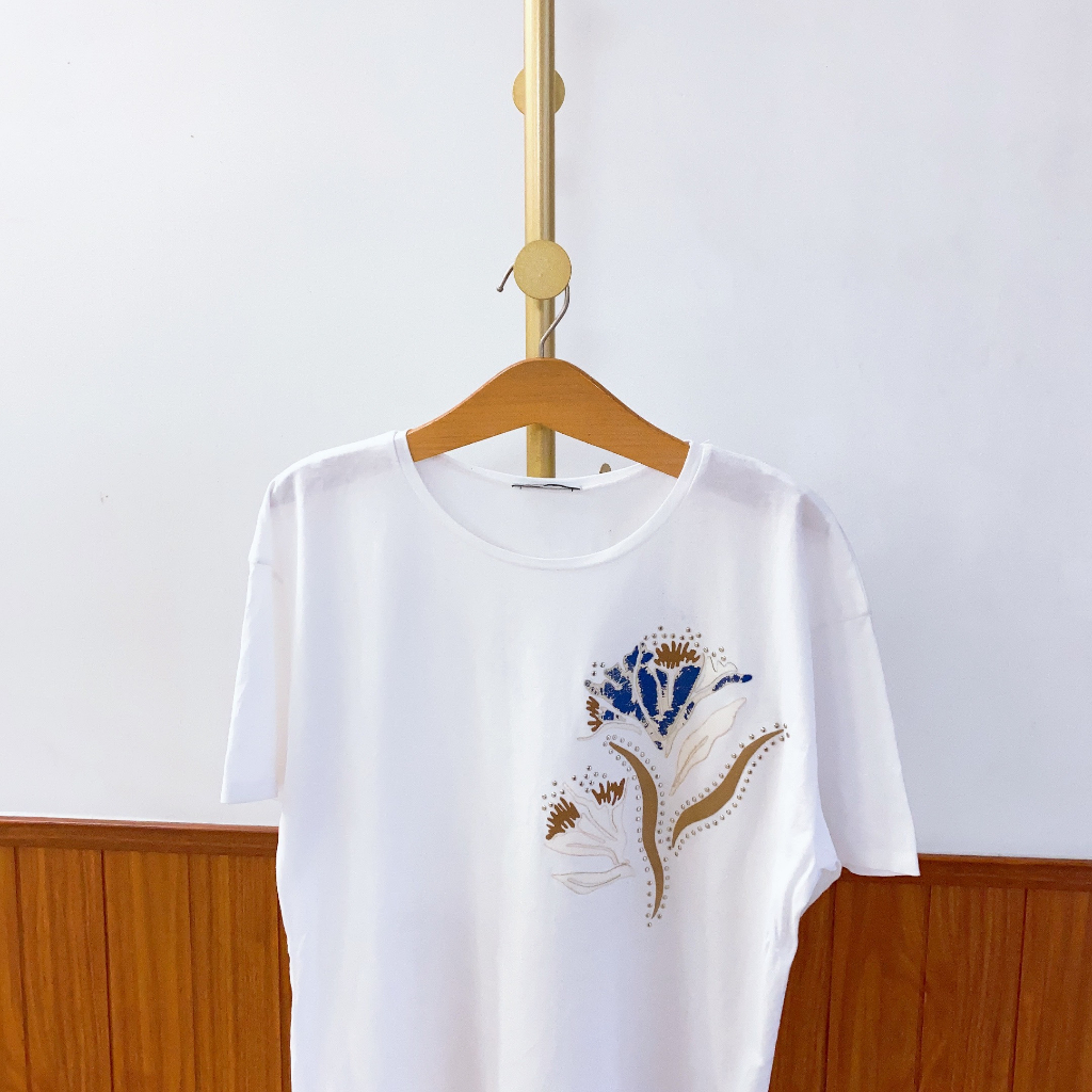 ÁO THUN NỮ ZARA - CẮT TAG, CHƯA MẶC - MỚI 80%