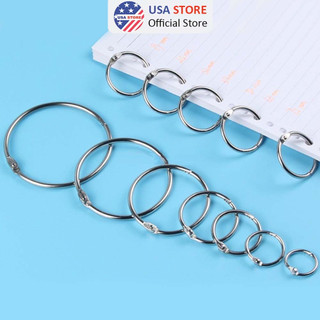 (Sỉ Đủ Size) Khoen Tròn Inox Flashcard Đóng Gáy Sách, Album, Lịch Tết - Khoen Móc Vòng Còng Đóng Sổ, Sổ Tay