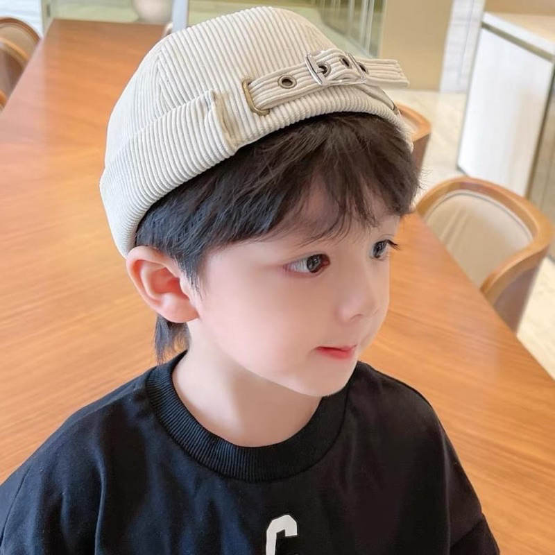 Mũ beanie tròn không vành phong cách CA, Nice cho bé 2-4 tuổi