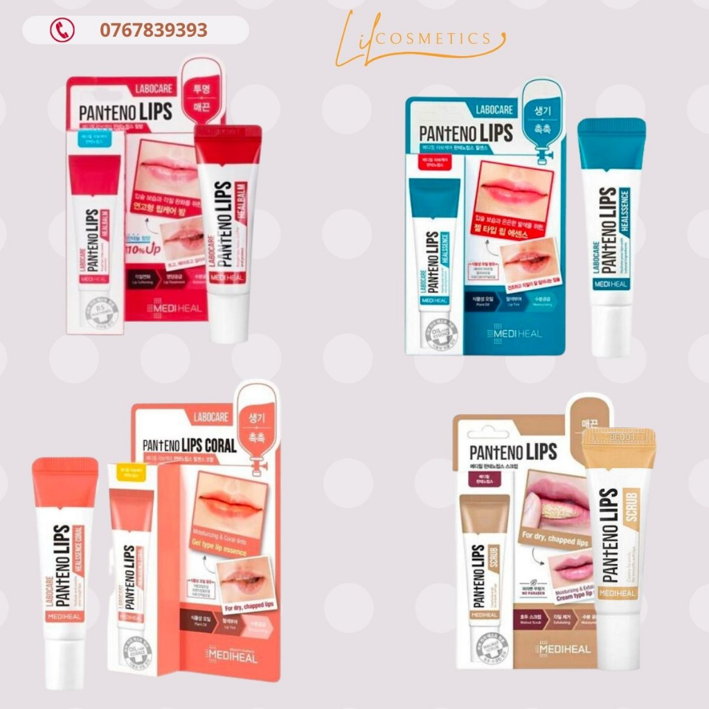 [LIL MALL] Son Dưỡng Khô Môi Mediheal Giảm Nứt Nẻ Giảm Thâm 10ml Đủ Giấy Tờ Chính Hãng Ban Ngày Ban Đêm