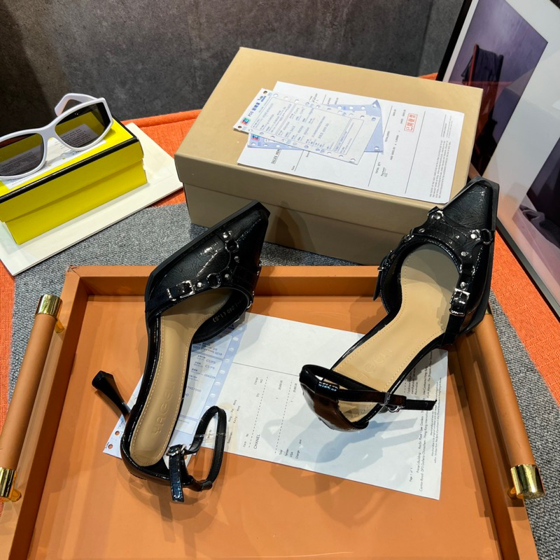 XĂNG ĐAN BÍT MŨI GÓT NHỌN DA BÓNG CAO 9cm 📸ẢNH THẬT