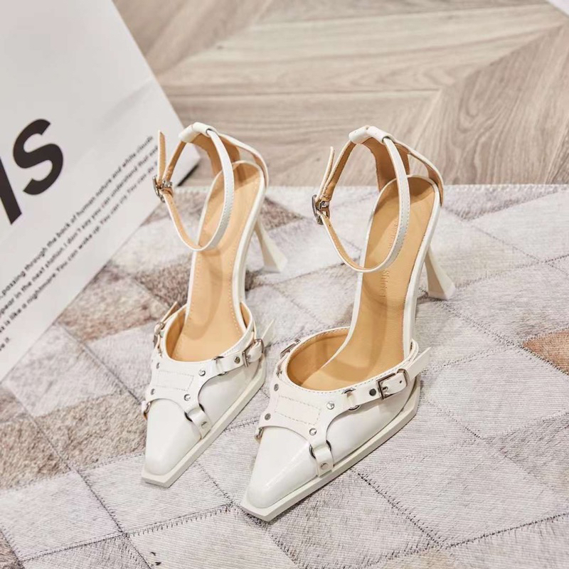 XĂNG ĐAN BÍT MŨI GÓT NHỌN DA BÓNG CAO 9cm 📸ẢNH THẬT