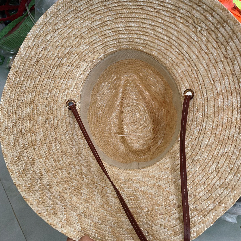 Mũ cói cao bồi nón cói dây da vành 12CM đi biển form đẹp chuẩn hàng loại 1 Quảng Châu - Hàng có sẵn- Đóng thùng đảm bảo