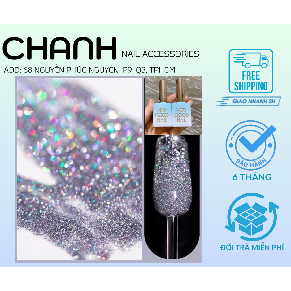 SƠn Gel Nhũ Pháo Hoa, Sơn Nhũ Flash 7 Màu MiLan , Sơn Pháo Hoa Làm Móng