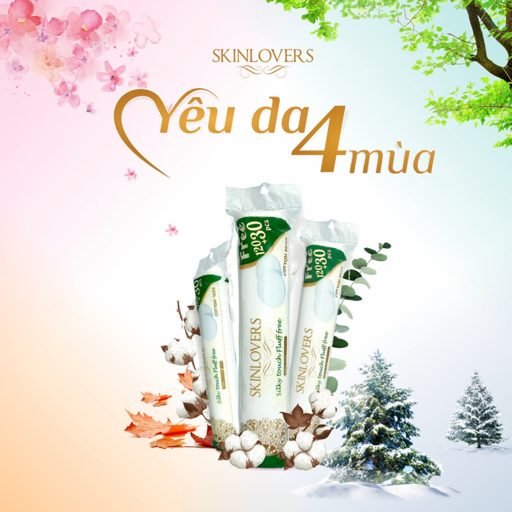Combo 2 Bông tẩy trang Ipek siêu mềm mịn 150 miếng  + 1 Bông tẩy trang Skinlovers 120+30 miếng