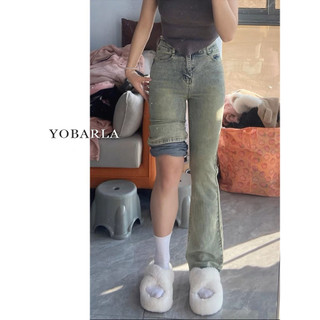 Quần jeans ống loe, quần bò nữ ống loe màu xanh bạc che khuyết điểm siêuu tốt MS 41