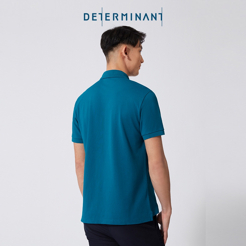 Áo thun polo nam cao cấp DETERMINANT OUTLET STORE tay ngắn - kháng nước - màu xanh mòng két - P01
