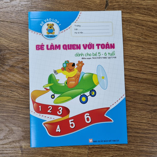 Sách - bé làm quen toán - dành cho bé 5-6 tuổi