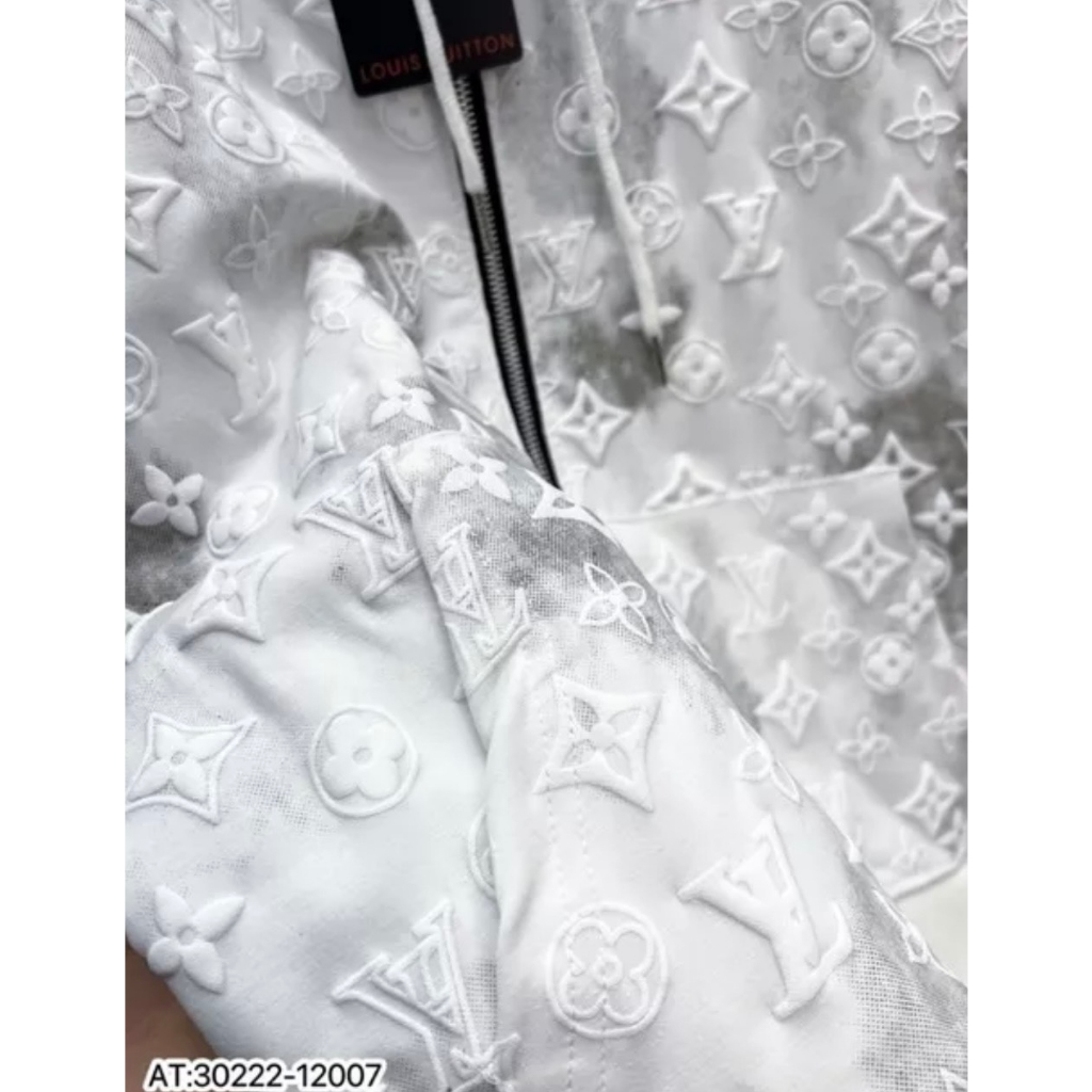 Áo Khoác Hoodie Lv Dập Nổi Có Khóa , Áo Khoác Zip Nam Nữ Cap Cấp Hình In Dày Dặn Cực Đẹp Siêu Hot Nam Nữ