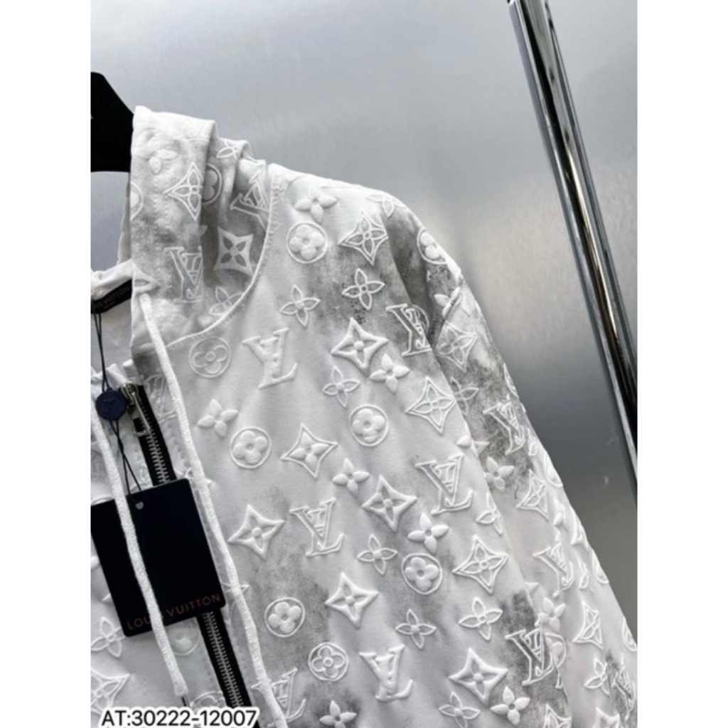 Áo Khoác Hoodie Lv Dập Nổi Có Khóa , Áo Khoác Zip Nam Nữ Cap Cấp Hình In Dày Dặn Cực Đẹp Siêu Hot Nam Nữ