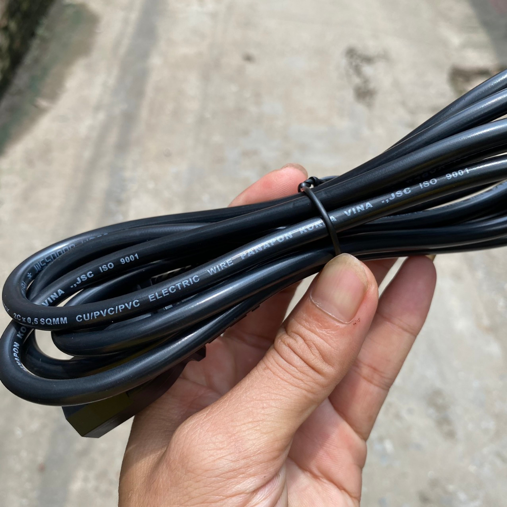 Dây nguồn máy tính PC - Dây Nồi cơm điện - Dây Máy in - Dây Ampli công suất cao, lõi dây đồng nguyên chất, dài 1,5m 2M,