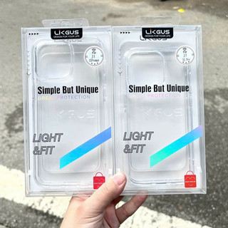 Ốp lưng Likgus trong viền màu cho iPhone 15/ 15 Pro/ 15 Plus/ 15 Pro Max camera gờ cao chống ố màu