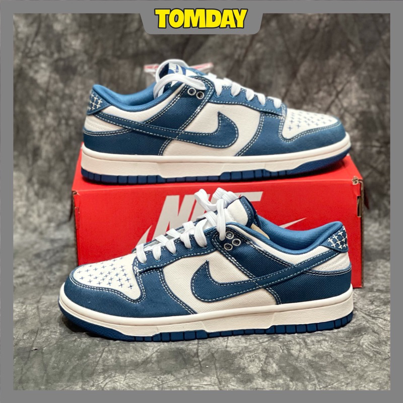 Giày Nike SB Dunk Sashiko Industrial Blue - sb Demin