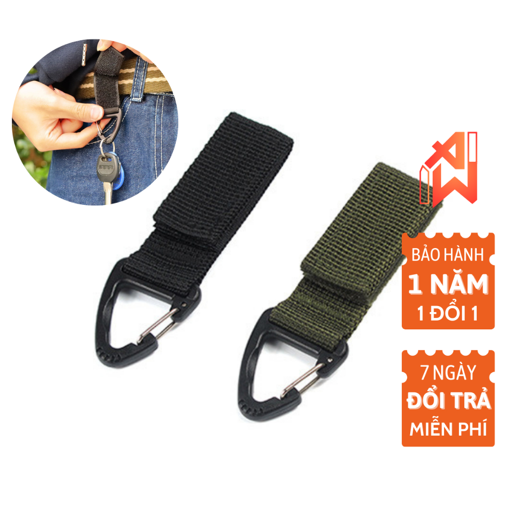Móc treo đồ vật đi dã ngoại , móc treo chìa khóa đa năng tiện lợi vải dù siêu dày bền bỉ chắc chắn -