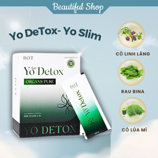 Yo Detox Chính Hãng B.O.T Thải Độc Cơ Thể Hộp 20 gói, YoDetox Hỗ Trợ Giảm Cân BEAUTIFUL SHOP