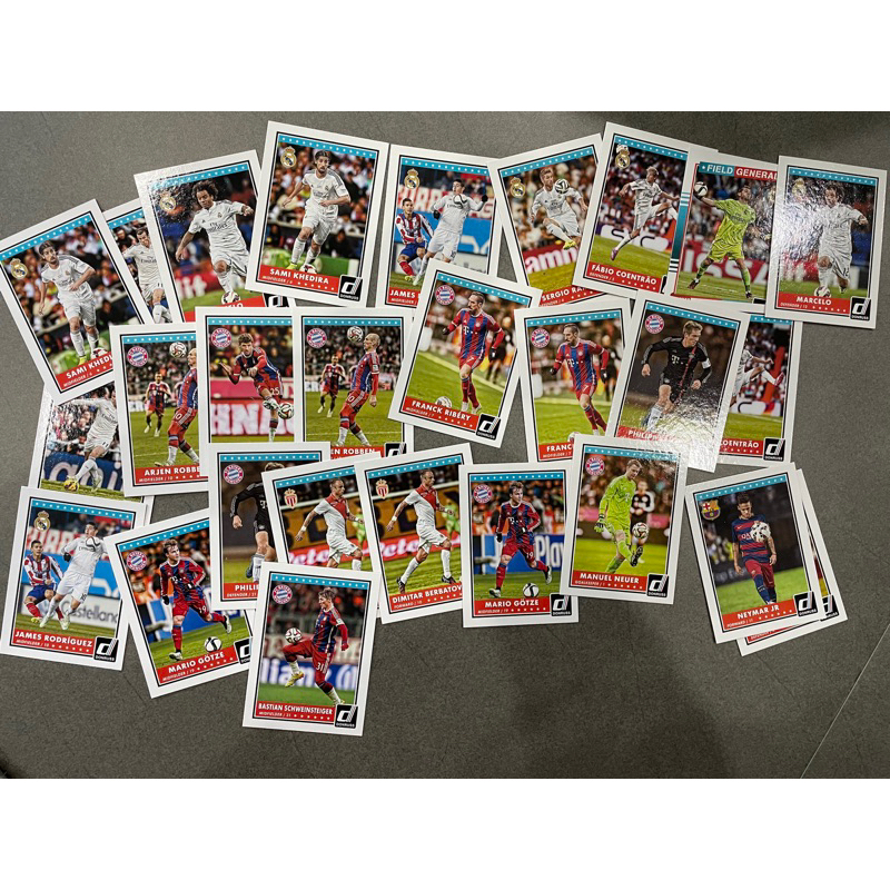 Set Thẻ bóng đá panini donruss 2015 Barcelona,Real Madrid