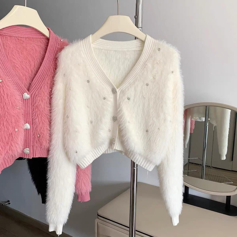 ÁO KHOÁC LEN DÁNG CROPTOP HÀNG QUẢNG CHÂU CAO CẤP CHUẨN ẢNH