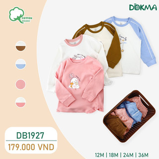 Bộ dài tay dày vừa dáng thể thao khoả khoắn cho bé dokma