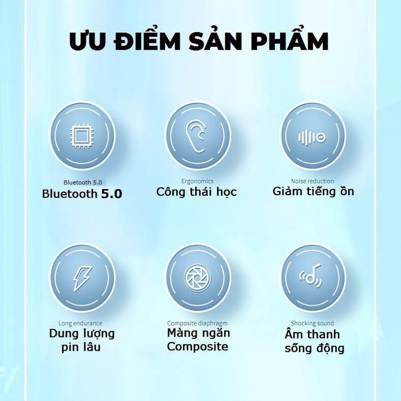 Tai nghe Bluetooth AlP2 Không Dây Pin Trâu 6h Full Chức Năng Dùng Cho Mọi Điện Thoại Bảo hành 12T -TECHMALL