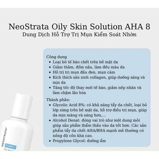 Neostrata Oily Skin Solution Lotion AHA 8% (chất lỏng)