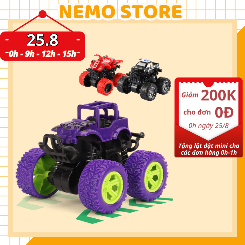 Xe ô tô đồ chơi địa hình Buggy NEMO STORE chạy đà dùng quán tính bánh to cỡ lớn