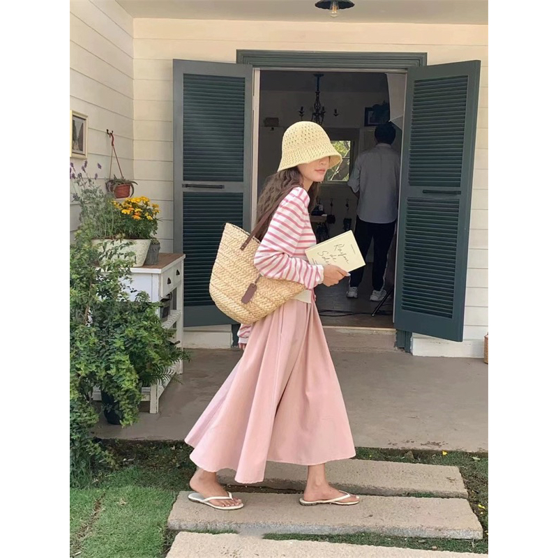 KAYY. Chân váy kaki dài _ cvdkc