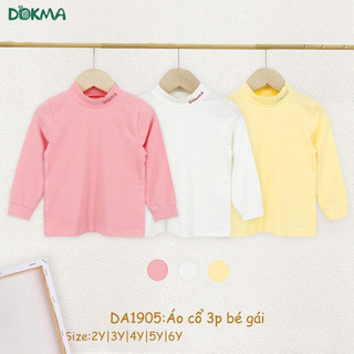 Áo cổ 3 phân giữ nhiệt vải sợi tre cho bé trai/gái từ 2 đến 6 tuổi dokma