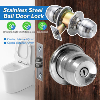 Khoá tay nắm tròn Inox,ộ khóa tay nắm tròn khóa cửa kho,khóa cửa toilet-Hỗ trợ Khóa cửa phòng
