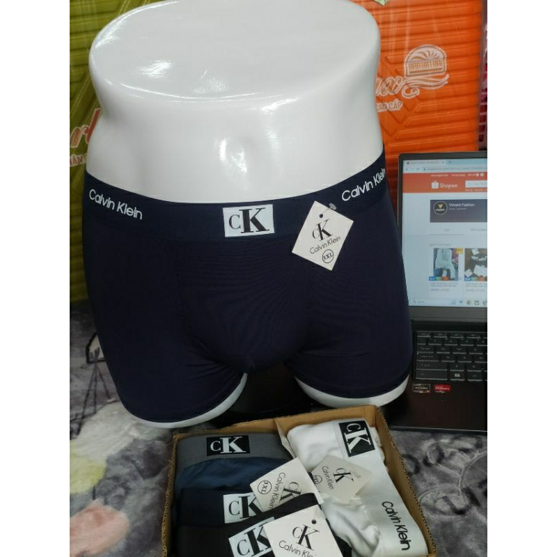 Quần Sịp Đùi CK Thun Lạnh Co Dãn 4 Chiều Thấm Hút Mồ Hôi Mịn Mát