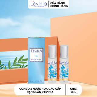 Combo 2 nước hoa cao cấp dạng lăn l'evinia hương chic 9ml