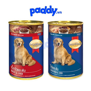 Pate Cho Chó Trưởng Thành SmartHeart (Lon 400g)