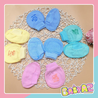 Bao tay bao chân sơ sinh, tất vớ chân tay cotton bo viền chun cho bé hàng Việt Nam mềm mại