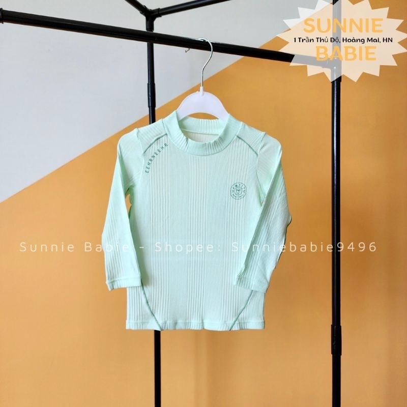 HRNEE - Áo giữ nhiệt cổ 3 phân sợi gỗ sồi tự nhiên cho bé 9 tháng đến 4 tuổi