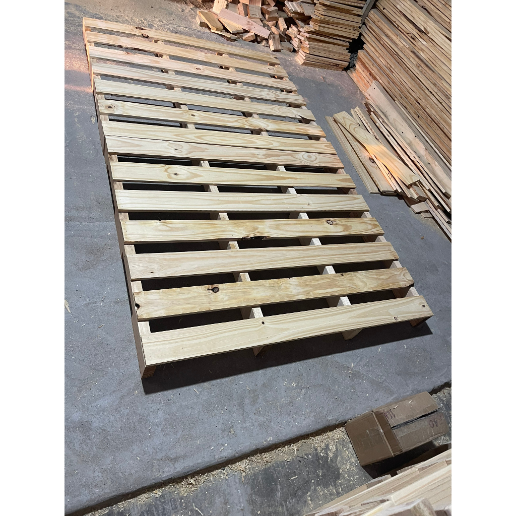 Giường Pallet Gỗ Thông Gỗ Mới Nhập Khẩu 100% Cao 20cm