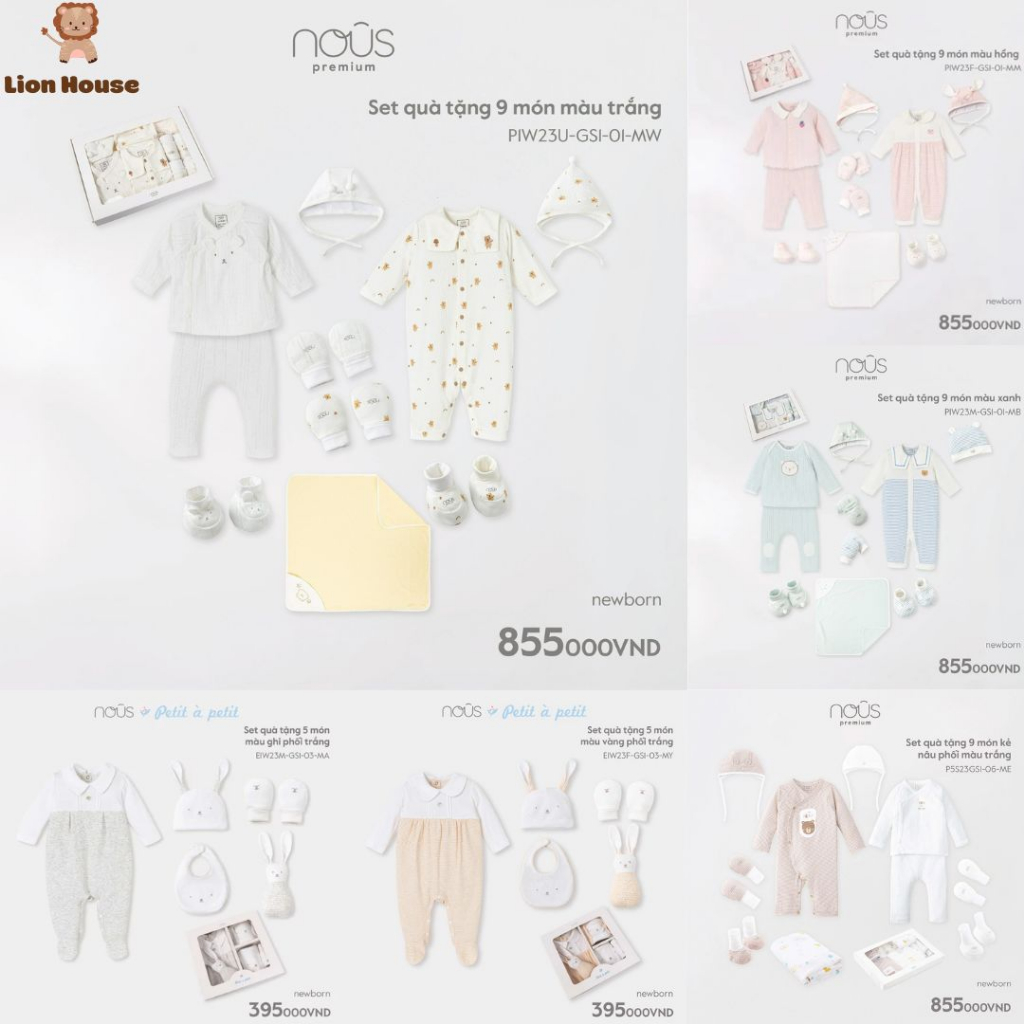 Set quà sơ sinh NEWBORN NOUS