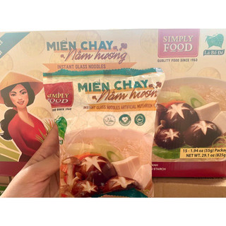 Miến chay nấm hương gói - date mới 1 thùng 15 gói