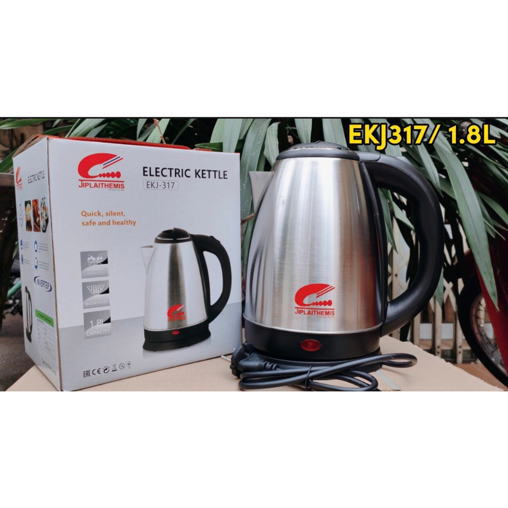 Ấm Siêu Tốc Thái Lan JIPLAI EKJ317 - Dung Tích 1.8L - Hàng Chính Hãng