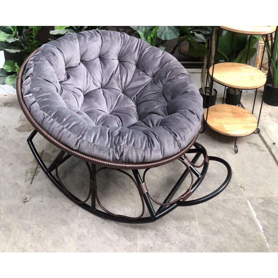 Đệm ghế PAPASAN, Đệm ghế nhựa mây, đệm trải sàn chất liệu nỉ nhung mềm mịn