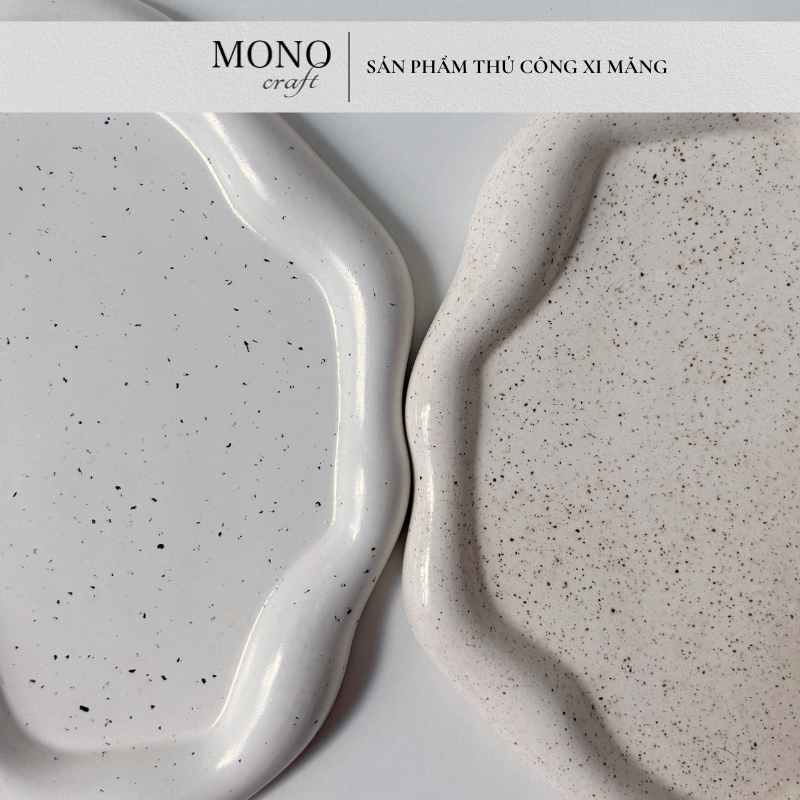 Khay Xi Măng Hình Đám Mây Trang Trí Phong Cách Hiện Đại - Cloud Tray - Quà Tặng